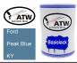 Preview: Ford, Peak Blue, KY: 500ml Lackdose, von ATW Autoteile West.